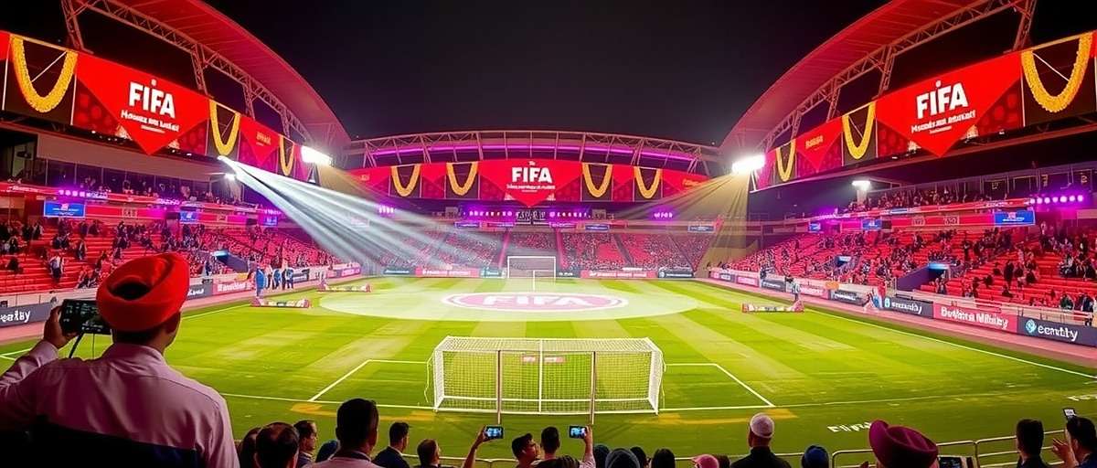 Bharat FIFA Stars - Diwali Celebration Event Bharat FIFA Stars Diwali Special Event with festive stadium decorations