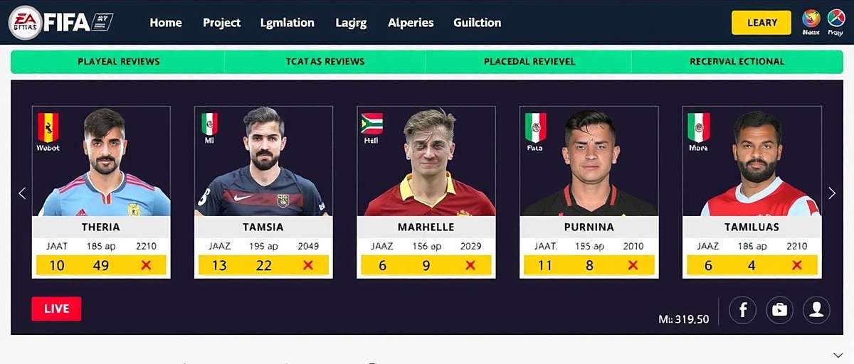 Bharat FIFA Stars - Player Feedback and Ratings Bharat FIFA Stars Player Reviews and Ratings Interface